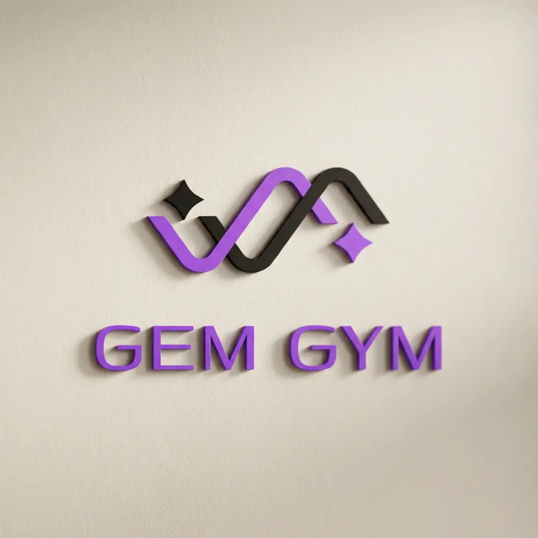Gem gym logo nirastudio